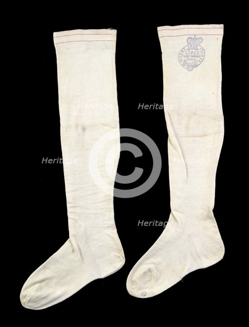Stockings, American, third quarter 19th century. Creator: Unknown.