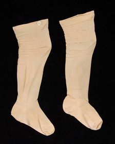 Stockings, American, third quarter 19th century. Creator: Unknown