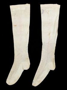 Stockings, British, ca. 1860. Creator: C. Pecker & Sons