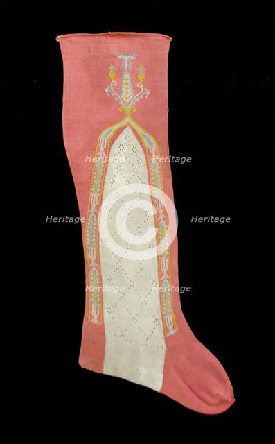 Stockings, British, first quarter 19th century. Creator: Unknown.