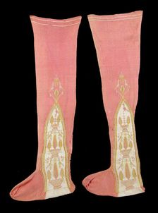 Stockings, British, first quarter 19th century. Creator: Unknown