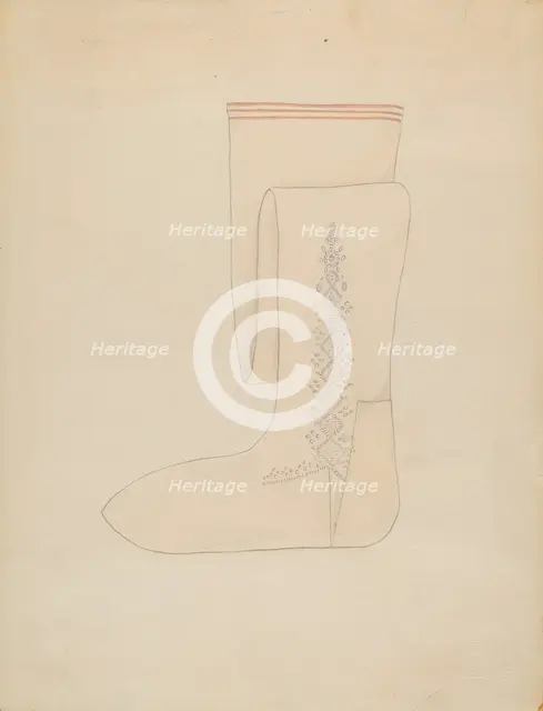 Stockings, c. 1936. Creator: Margaret Concha.