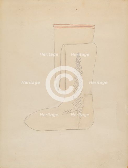 Stockings, c. 1936. Creator: Margaret Concha.
