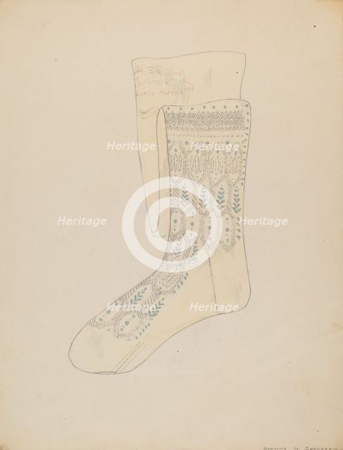 Stockings, c. 1936. Creator: Dorothy M. Gerhard.