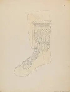 Stockings, c. 1936. Creator: Dorothy M. Gerhard