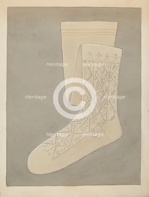Stockings, c. 1937. Creator: Rosalia Lane.