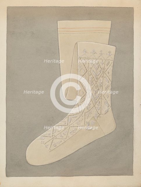 Stockings, c. 1937. Creator: Rosalia Lane.