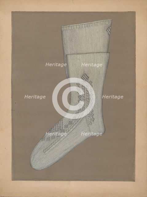 Stockings, c. 1937. Creator: Sylvia DeZon.
