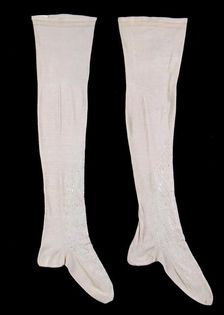 Stockings, French, ca. 1850. Creator: Unknown
