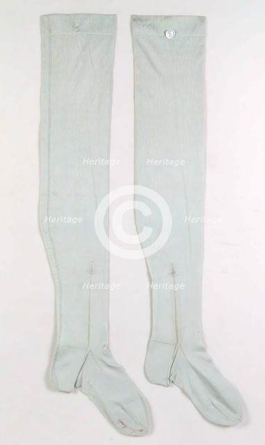 Stockings, French, ca. 1880. Creator: Bon Marche.