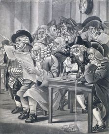 Stockjobbers at the Stock Exchange, Bartholomew Lane, London, c1795. Artist: Anon