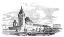 Stockport Volunteer Armoury and Drillground, 1862. Creator: Unknown
