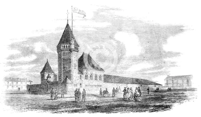 Stockport Volunteer Armoury and Drillground, 1862. Creator: Unknown.