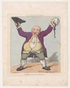 Stocks Are Up! Huzza!!, August 10, 1799., August 10, 1799. Creator: Thomas Rowlandson