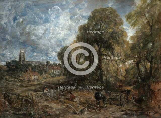 Stoke-by-Nayland, 1836. Creator: John Constable.