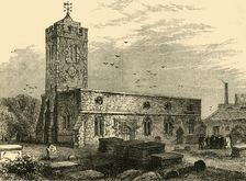 Stoke Newington Church, 1750 (c1876). Creator: Unknown