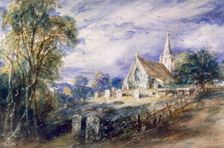 Stoke Poges Church Buckinghamshire, 1833. Creator: John Constable
