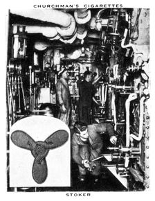 Stoker, 1937.Artist: WA & AC Churchman