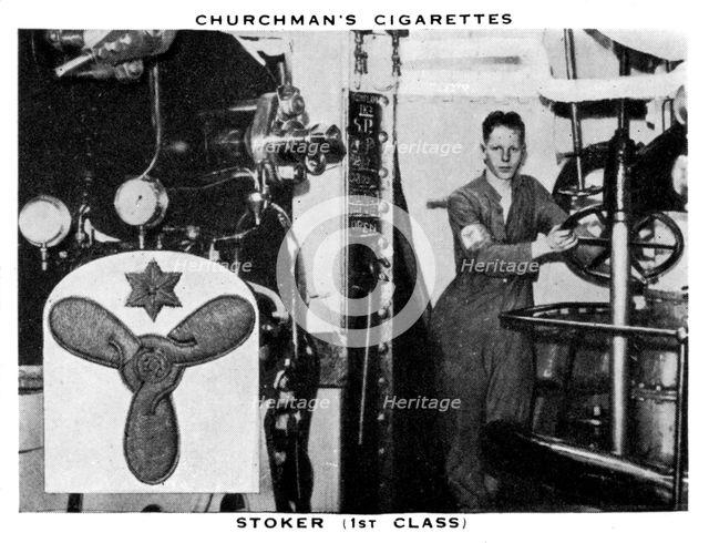 Stoker, (1st Class), 1937.Artist: WA & AC Churchman