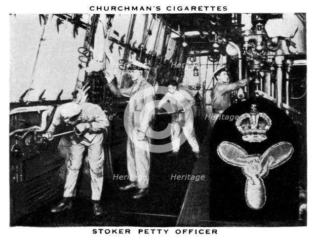 Stoker Petty Officer, 1937.Artist: WA & AC Churchman