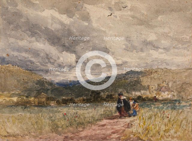 Stokesay Castle, 1852. Creator: David Cox the Elder.