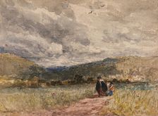 Stokesay Castle, 1852. Creator: David Cox the Elder