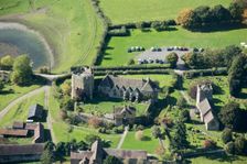 Stokesay Castle, 13th century fortified manor house with 17th century gatehouse, Shropshire, 2017. Creator: Damian Grady