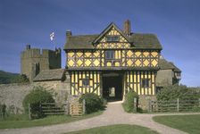 Stokesay Castle and gatehouse, Shropshire, 1997. Artist: J Bailey