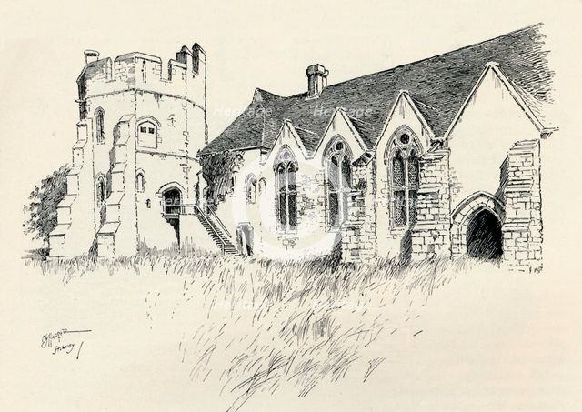 'Stokesay Castle', c1893, (1894). Artist: Charles George Harper.