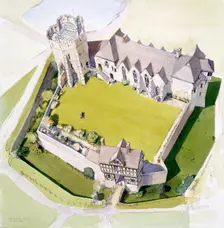 Stokesay Castle, c2010. Artist: Terry Ball