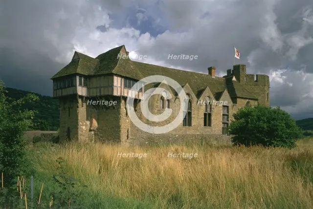 Stokesay Castle, Shropshire, 1996. Artist: N Corrie