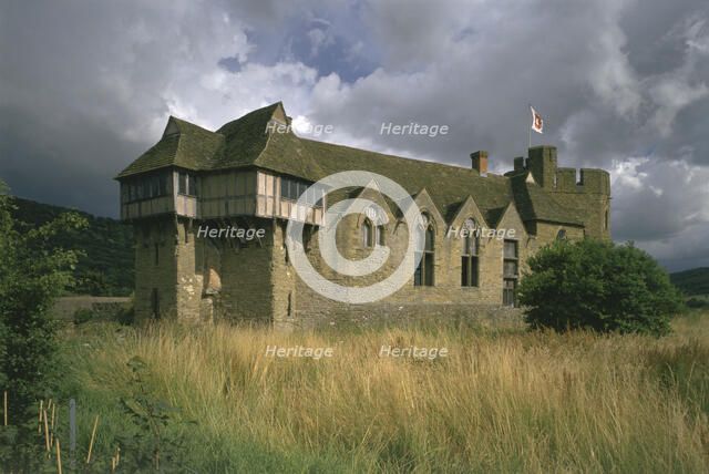 Stokesay Castle, Shropshire, 1996. Artist: N Corrie