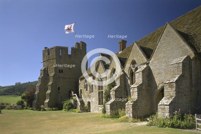 Stokesay Castle, Shropshire, 1997. Artist: N Corrie