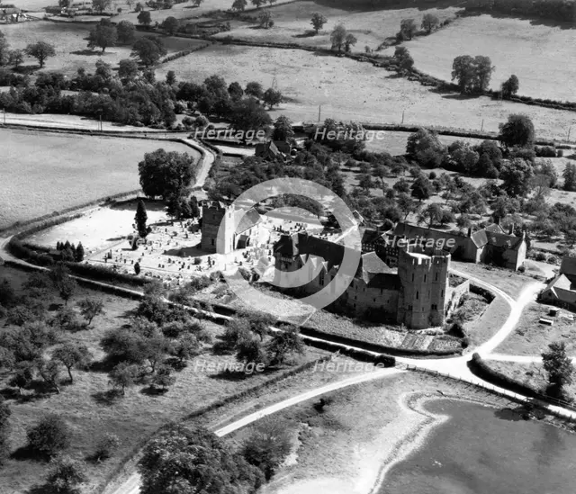 Stokesay Castle, Shropshire, July 1948. Artist: Aerofilms.