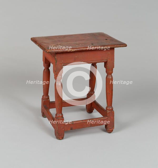 Stool, 1690/1720. Creator: Unknown.
