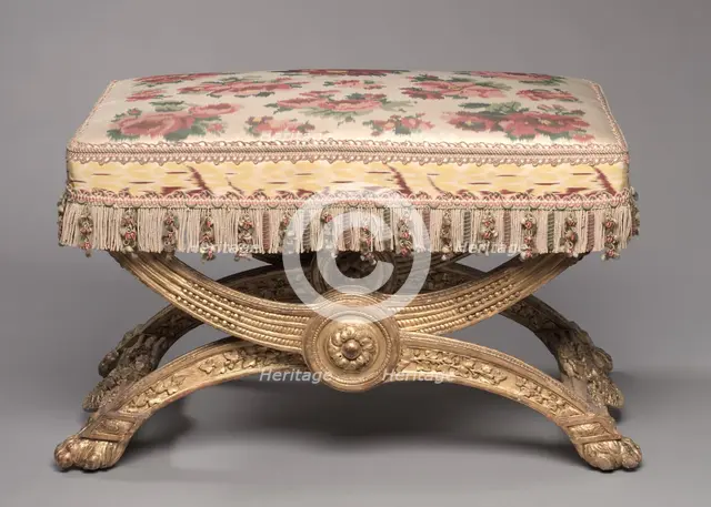 Stool, 1786-1787. Creator: Jean-Baptiste-Claude Sené (French, 1748-1803).