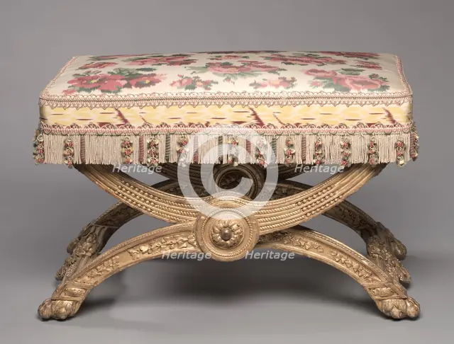 Stool, 1786-1787. Creator: Jean-Baptiste-Claude Sené (French, 1748-1803).