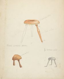 Stool, 1935/1942. Creator: Lawrence Foster