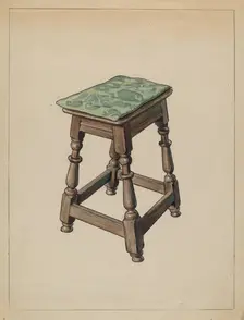 Stool, 1936. Creator: M. Rosenshield-von-Paulin