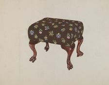 Stool, c. 1936. Creator: Florence Huston