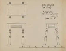 Stool, c. 1936. Creator: M. Rosenshield-von-Paulin