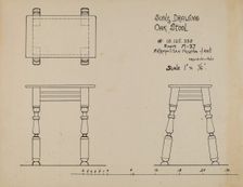 Stool, c. 1936. Creator: M. Rosenshield-von-Paulin