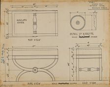 Stool, c. 1937. Creator: Frank Wenger