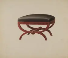 Stool, c. 1937. Creator: Frank Wenger