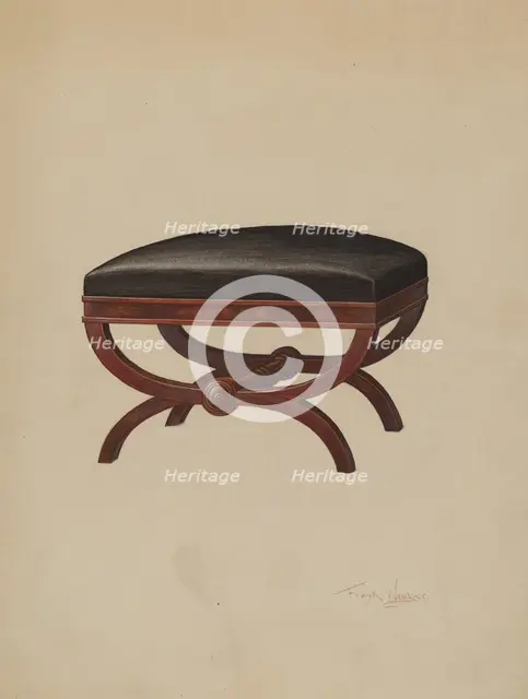 Stool, c. 1937. Creator: Frank Wenger.