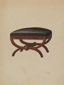 Stool, c. 1937. Creator: Frank Wenger