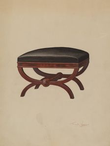 Stool, c. 1937. Creator: Frank Wenger
