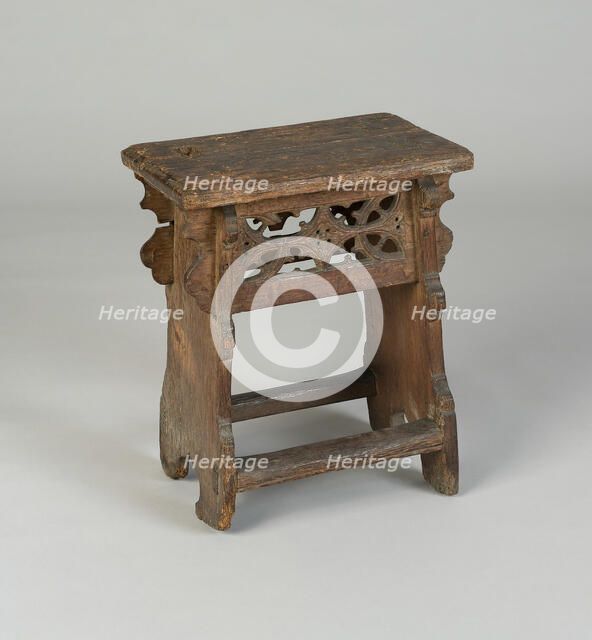 Stool, Europe, 15th century. Creator: Unknown.