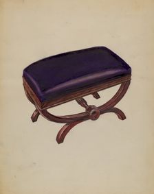 Stool-Living Room, 1935/1942. Creator: Carl Weiss
