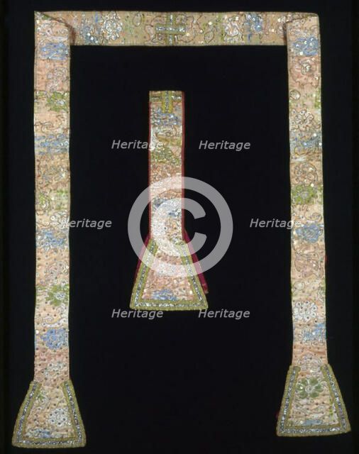 Stole, Maniple, Pair of Amice, Spain, Late 17th/early 18th century. Creator: Unknown.